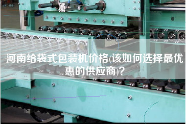 河南给袋式包装机价格(该如何选择更优惠的供应商)
