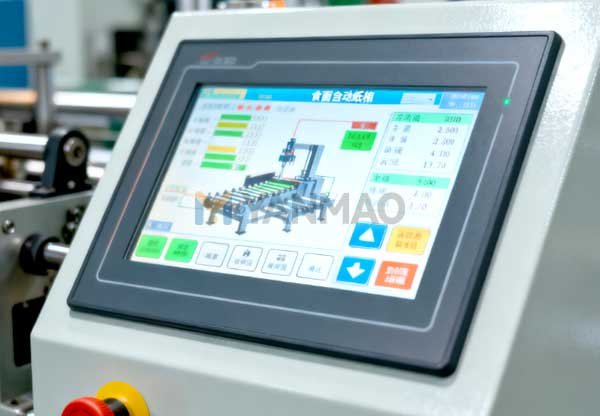速食面全自动纸箱成型机工作流程