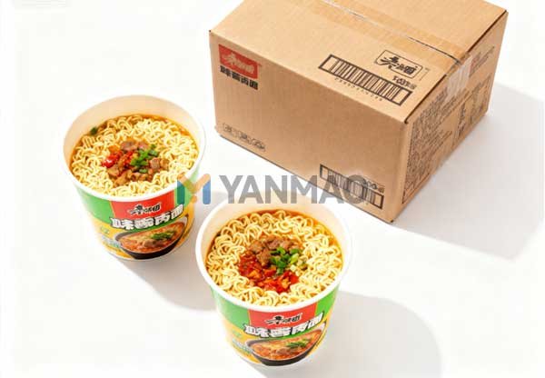 大型杯面企业后道包装线案例